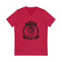 Robert Lee Johnston's Unisex Jersey Short Sleeve V-Neck Tee