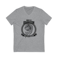 Robert Lee Johnston's Unisex Jersey Short Sleeve V-Neck Tee